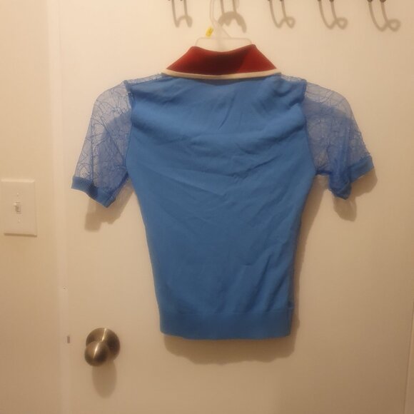 Collar Lace Top - Picture 3 of 4